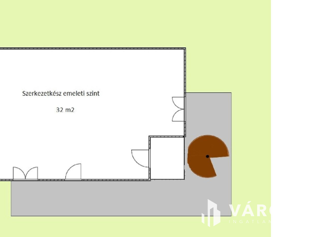 Megosztható telek, két családi házzal Únyon