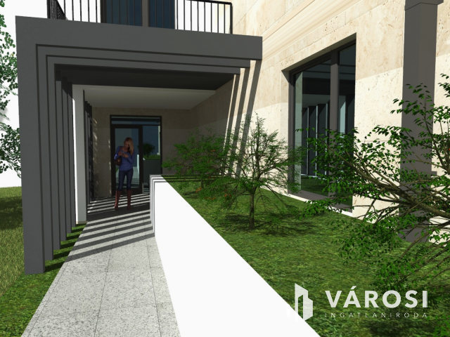 Prémium AA+ 163 m2-es hőszivattyús lakás saját kerttel eladó