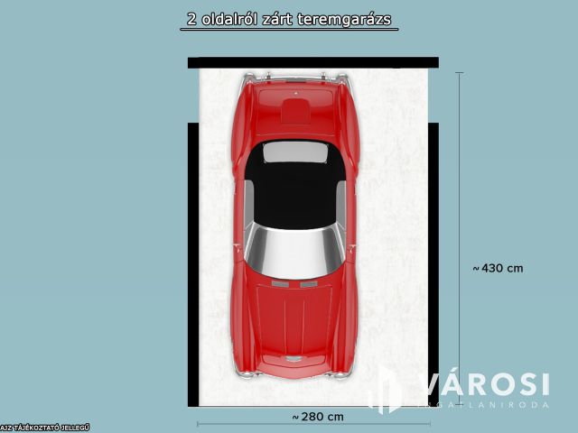 Eladó, lifthez közeli teremgarázs beálló a Trinity Teraszban