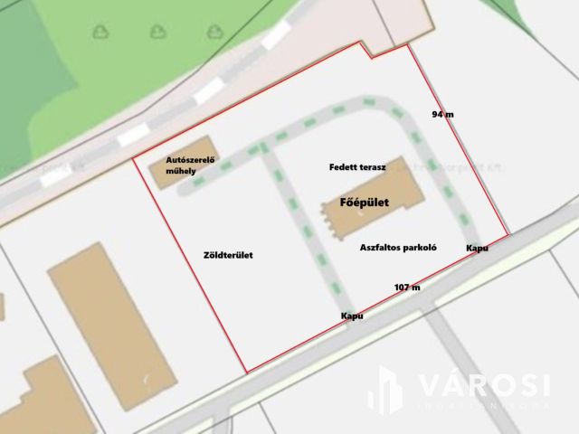 Működő DISCÓ épület, autószerelő műhely, telephely egyben