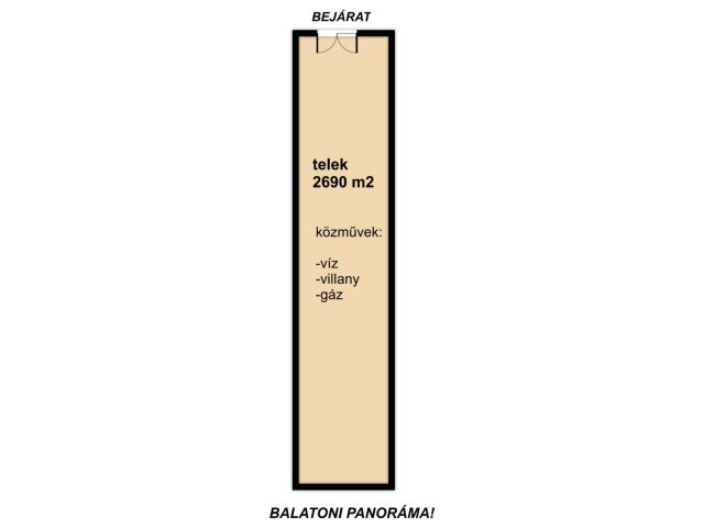 Balatonfüredi panorámás telek!