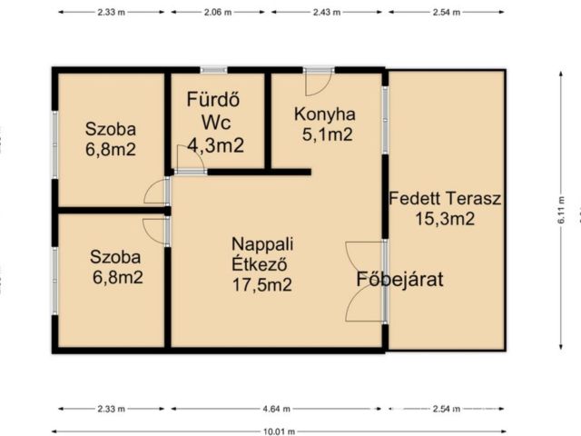 Cserfői hegyen lakható hétvégi ház