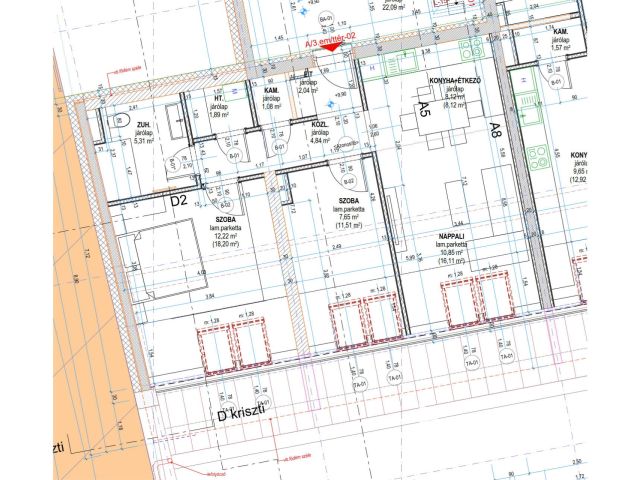 Belvárosi új lakás kulcsrakészen, gépesített konyhával eladó