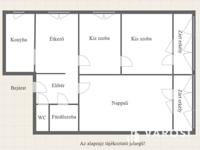 Agrárhoz közeli 2 erkélyes panel lakás eladó