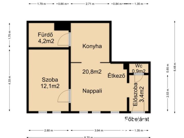 Északkeleti városrészben, földszinti eladó lakás!