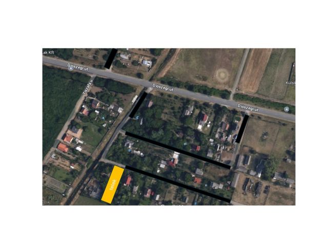 Épitési telek lakott környezetben, Diószegi út mellett!!