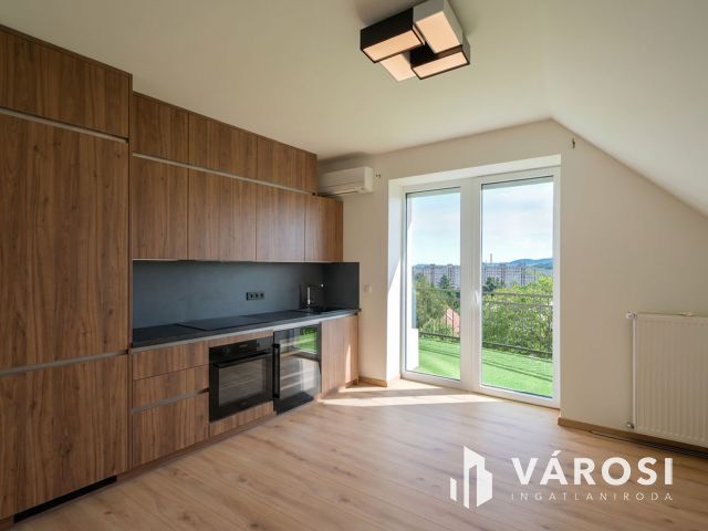 Panorámás ikerfél garázzsal, csendes zsákutcában